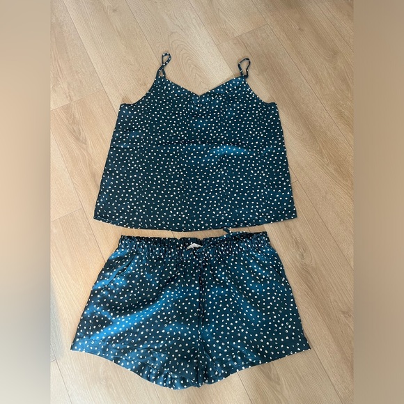 Polka dot blue and white pyjama set from primark - Picture 1 of 1